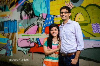 Engagement Pictures at the Richmond Canal Walk Murals