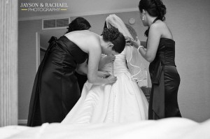 Getting ready at the Williamsburg Hospitality House by Jayson and Rachael Photography