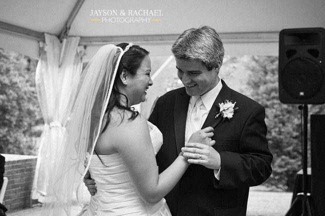 William and Mary Alumni House wedding reception by Jayson and Rachael Photography