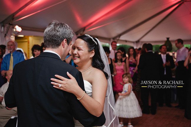 William and Mary Alumni House wedding reception by Jayson and Rachael Photography