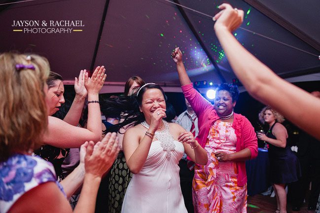 Wedding reception at the William and Mary Alumni House by Jayson and Rachael Photography
