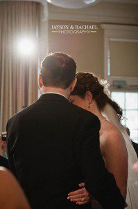 Katie and Brian's Legacy Hall wedding reception, New Town Williamsburg