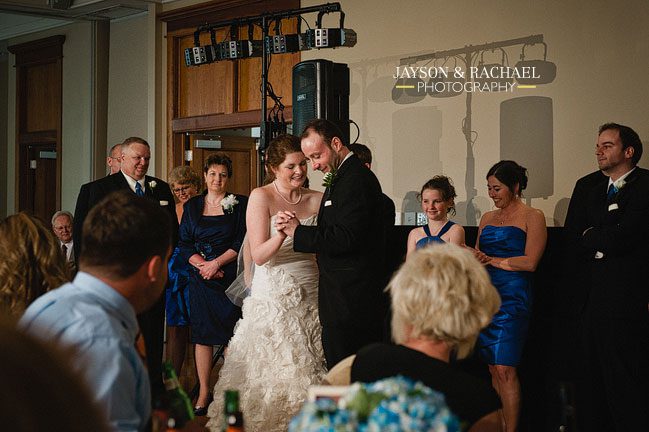 Katie and Brian's Legacy Hall wedding reception, New Town Williamsburg