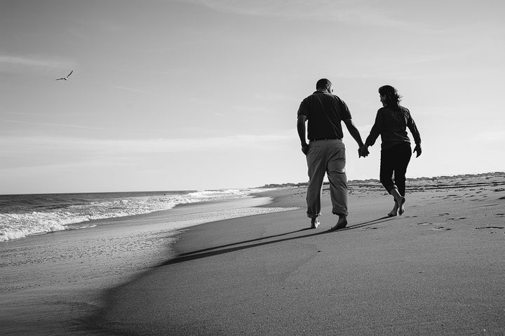 Erica and Mike's Engagement Pictures in The Outer Banks of NC (OBX)