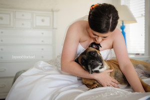 Bride with her best dog, Best dog weddings, Jayson and Rachael Photography