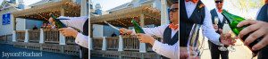 Saber Toasts at Aqua Restaurant and Spa in Duck NC