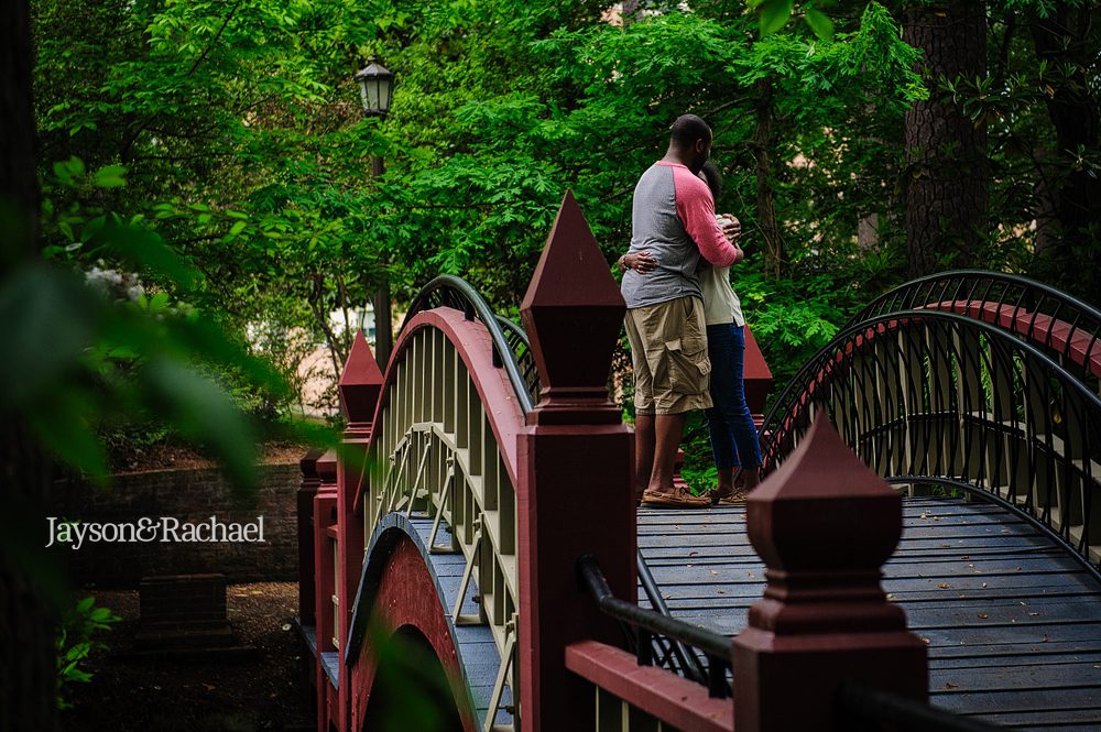 Where to pop the question at William and Mary in Williamsburg, The Crim Dell Bridge
