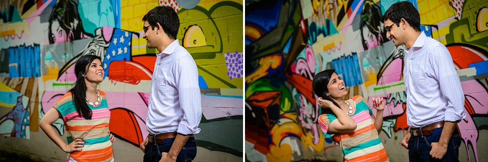 Engagement at the Richmond Canal Walk Murals