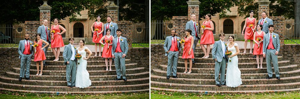 William and Mary wedding party