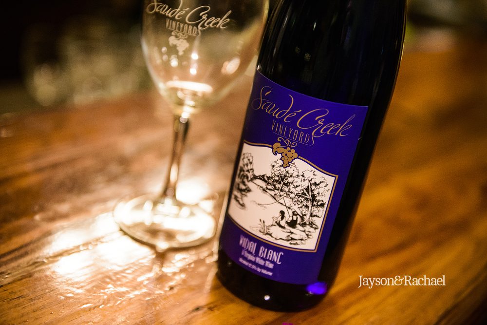 Wedding reception at Saude Creek Vineyards
