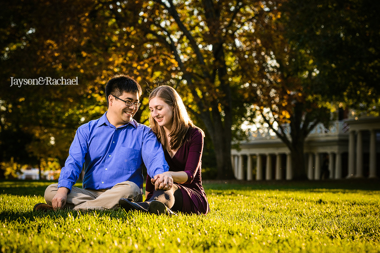 Jenna and Eric's University of Virginia engagement pictures