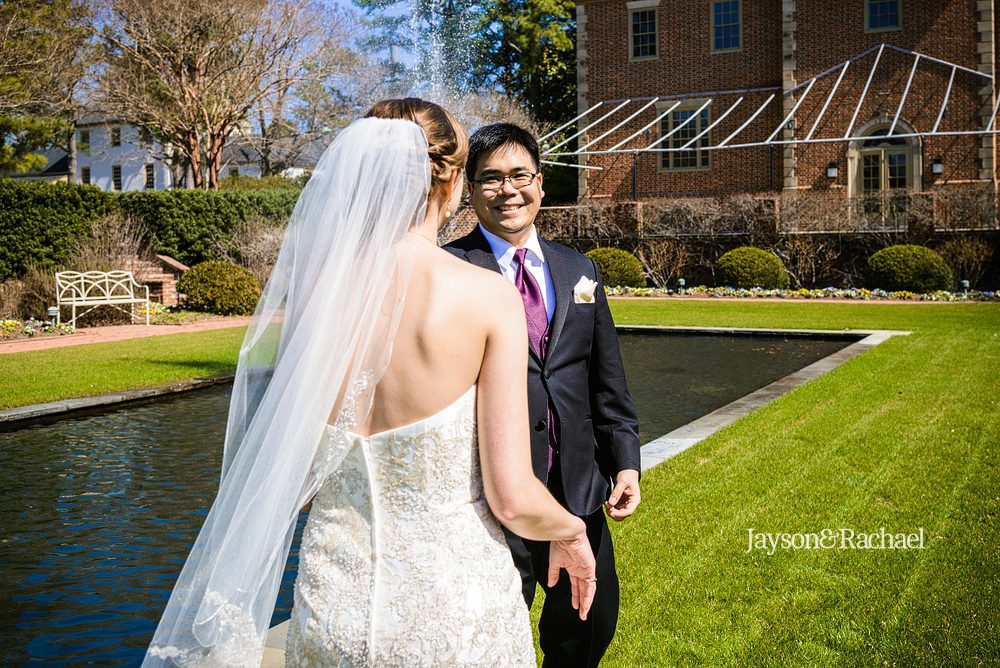 Williamsburg wedding first look