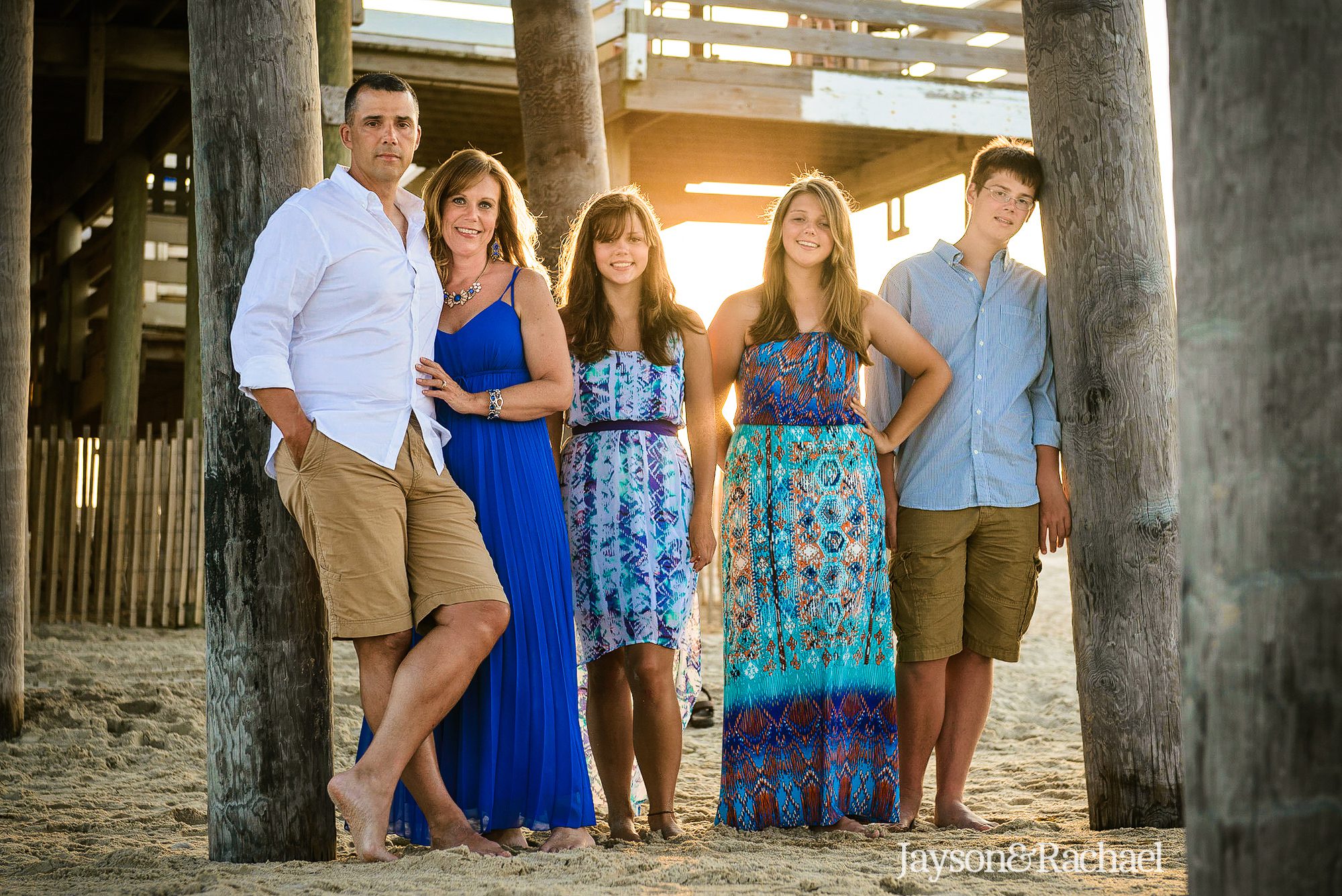 Family portraits in Rodanthe NC at the Rodanthe Fishing Pier