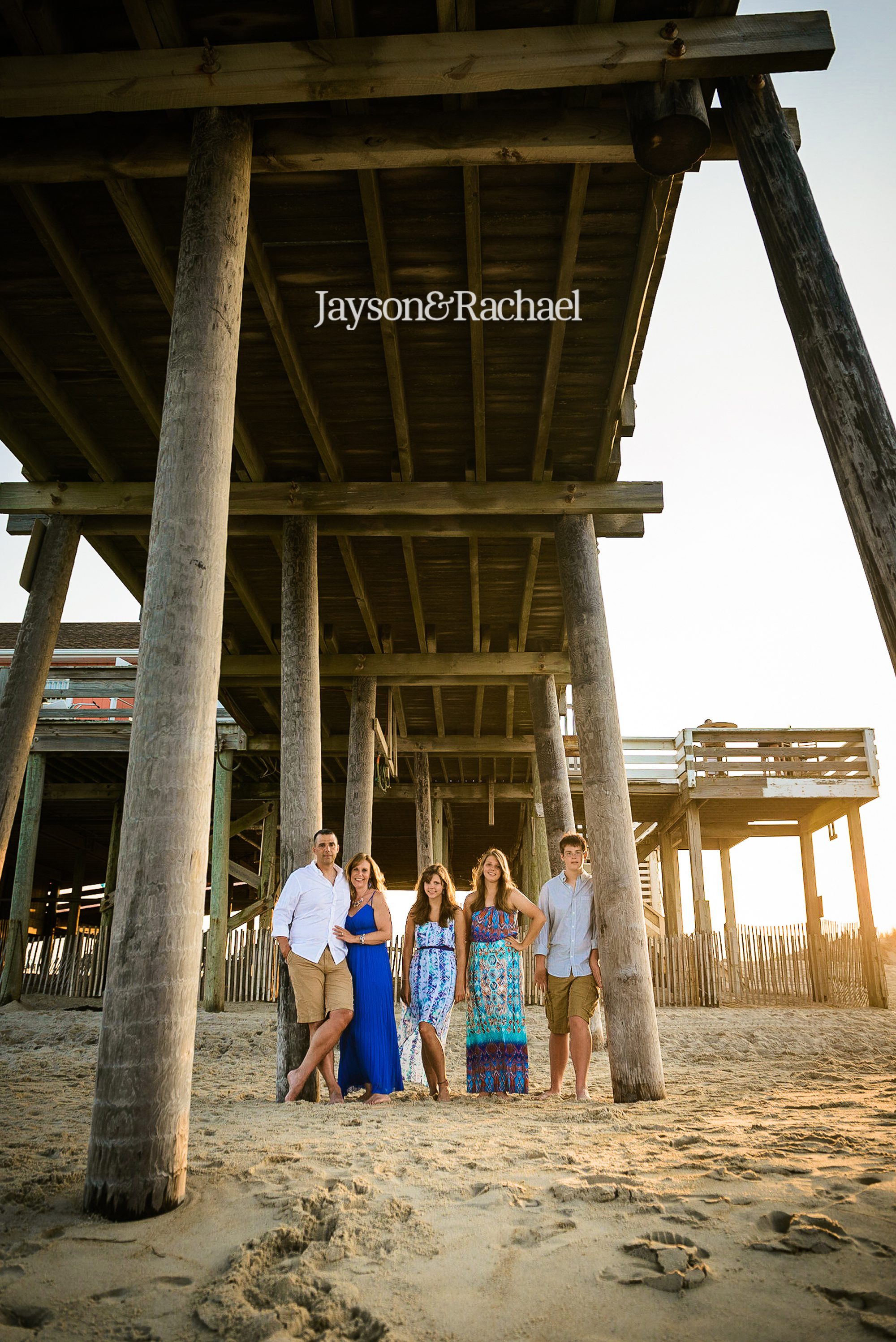 Family portraits in Rodanthe NC at the Rodanthe Fishing Pier