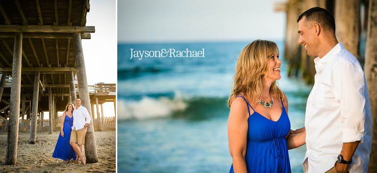 Couples portraits on the beach in Rodanthe NC