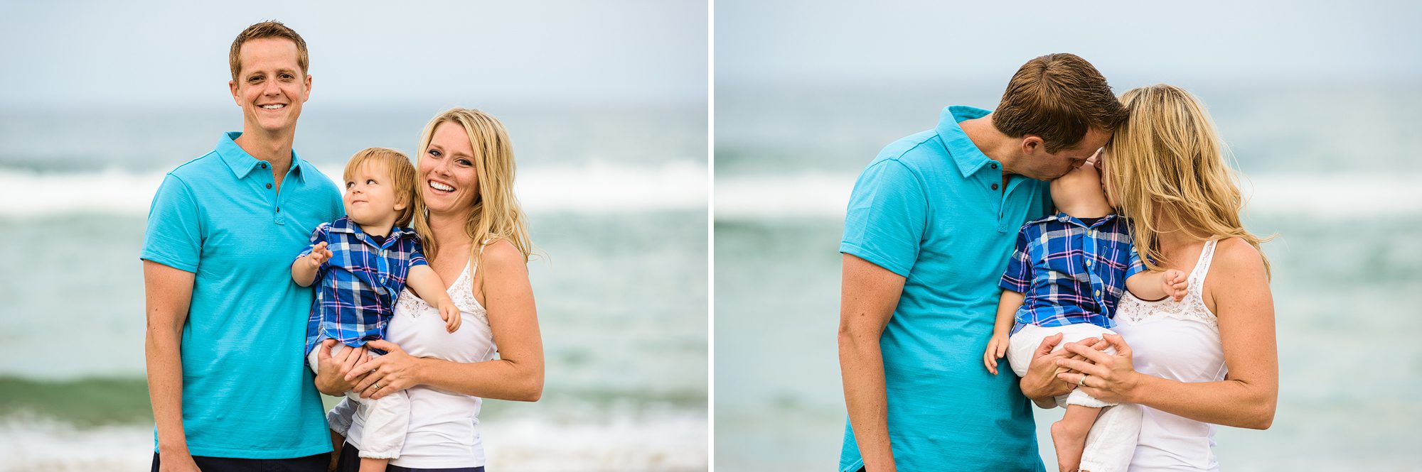 Family portraits in the beach in Corolla North Carolina