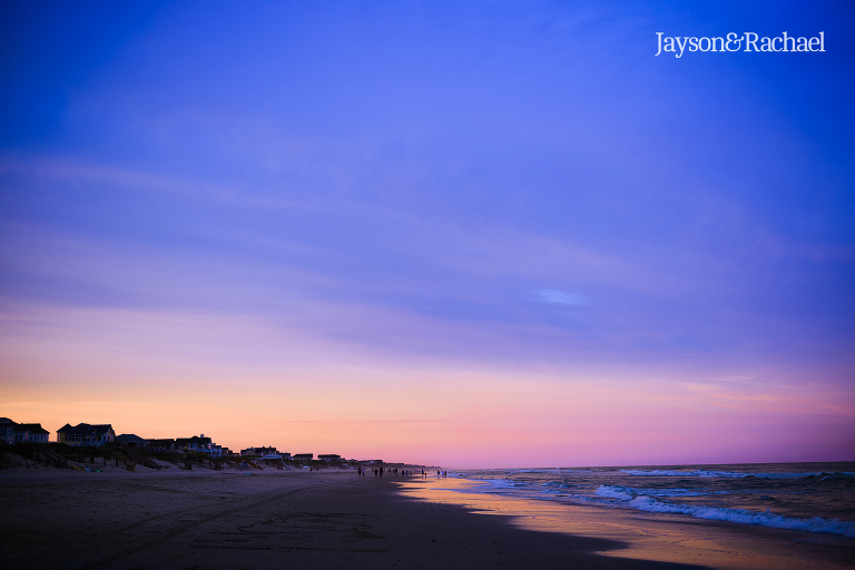July beach sunset Corolla North Carolina