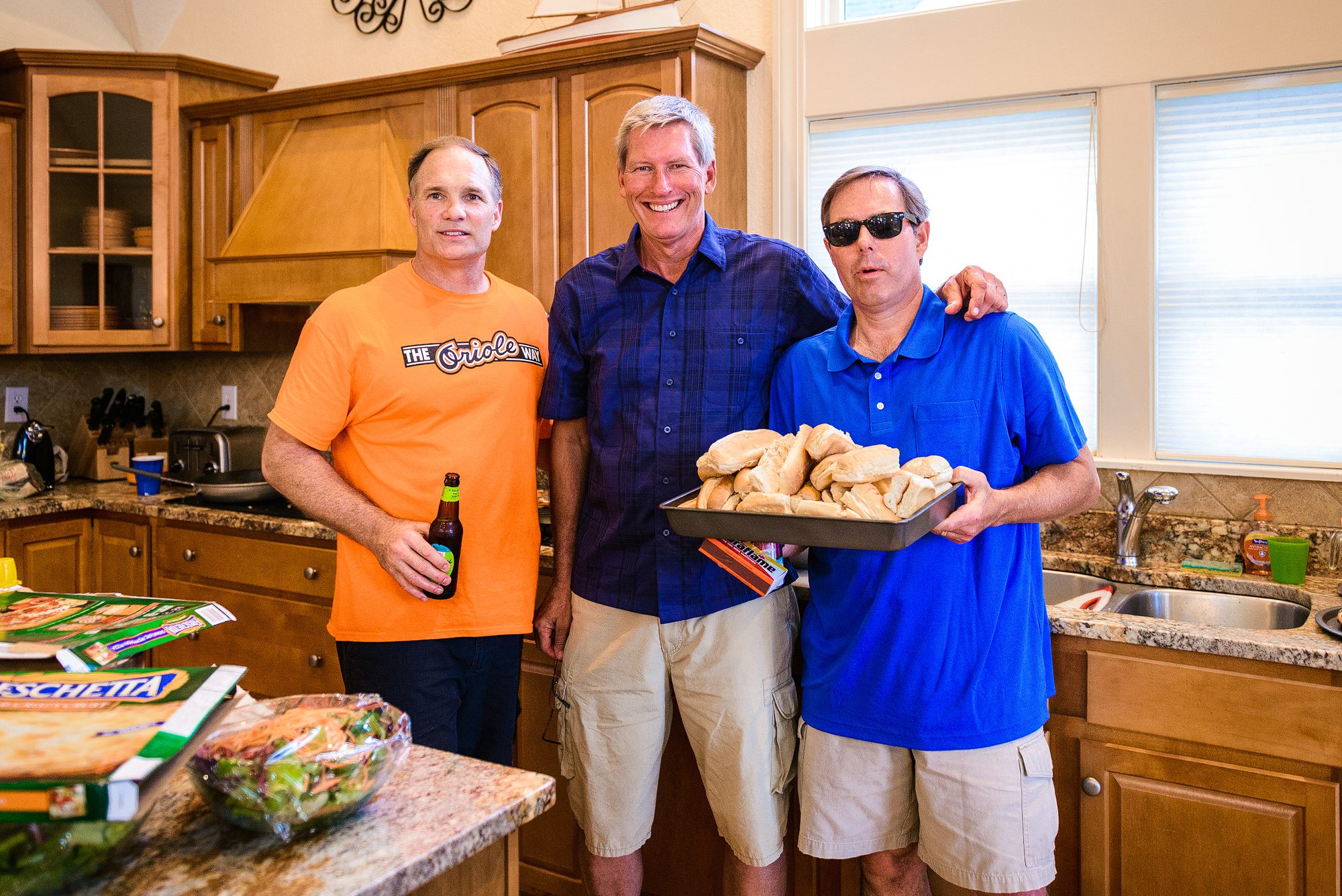 Cooking out as a family in the Outer Banks of NC