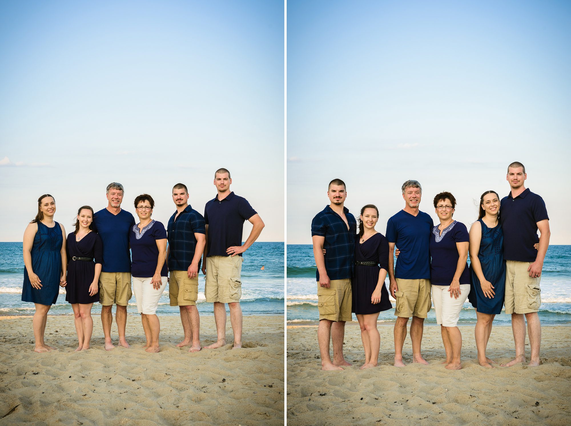 Family beach portraits in the Outer Banks of North Carolina